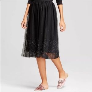 Nwt A New Day black tulle sequin skirt